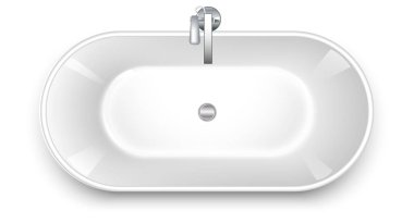 küvet izole vektör