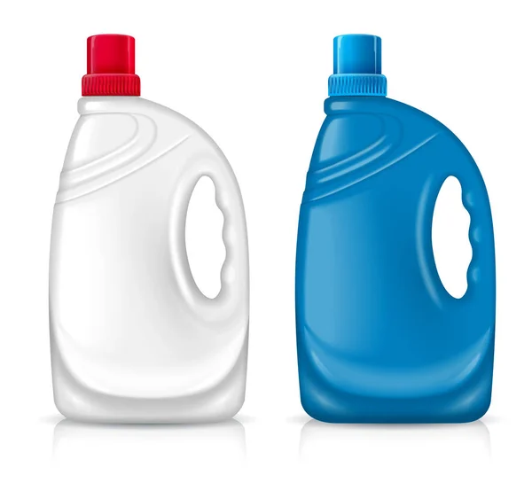 Zwei Kunststoff-Flasche — Stockvektor