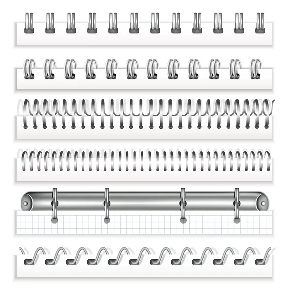 Conjunto espiral livro — Vetor de Stock