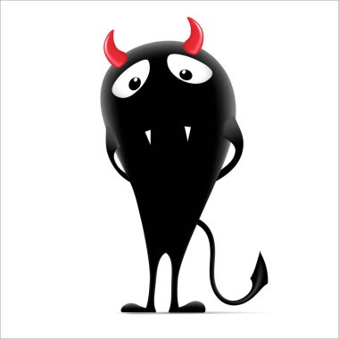 sevimli canavar vektör