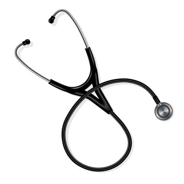 stethoscope realistic vector clipart