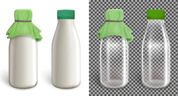Set Plastikflaschen — Stockvektor