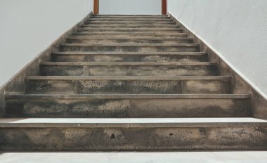 Eski taş lav merdiven merdiven. Lanzarote, İspanya