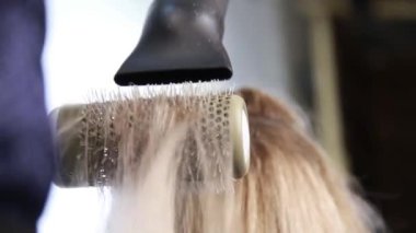 Blow-drying kıllar, en iyi teknik. Tarafından iyi nitelikli Kuaför Salonu saç tedavi.