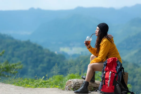 Woman Travel Hiker Adventure Mountain Nature Landscape Asia Lifestyle  Tourist Stock Photo by ©Freebird7977 334293286