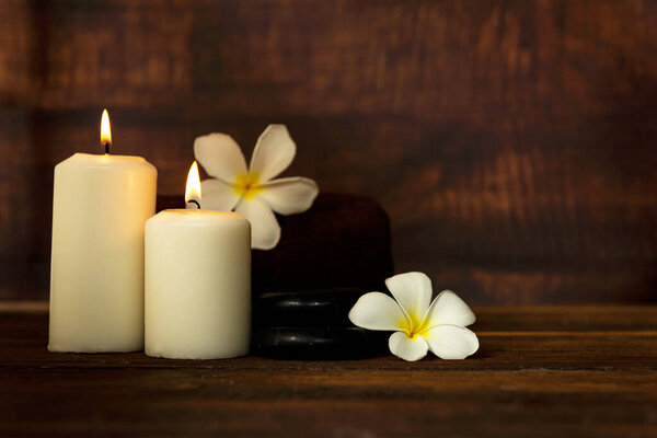 Thai spa massage.  Spa body treatment and beauty wellness. Therapy aromatherapy for body women with candles for relax spa massage and wellness setting ready healthy lifestyle