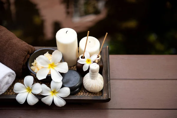 Thai Spa Massagem Aroma Tratamento Spa Para Bem Estar Saudável — Fotografia de Stock