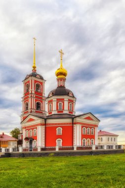 Çan kulesi Varnitsky Manastırı, Yaroslavl bölgesi, Rusya Federasyonu
