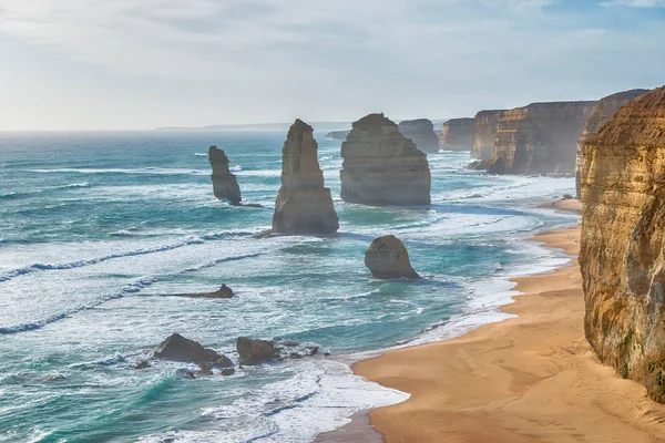 Cliff Group The Twelve Apostles Off the Coast of Port Campbell National Park on the Great Ocean Road, Australia — Stock Photo, Image