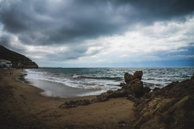 Sitges, Barselona, Katalonya 'da Las casetas del Garraf.