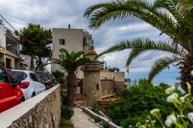 Sitges, Barselona, Katalonya 'da Las casetas del Garraf.