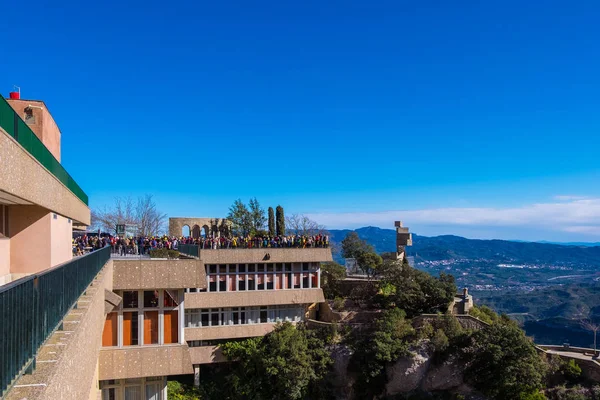 Monasterio Montserrat Montaña Barcelona Cataluña —  Fotos de Stock