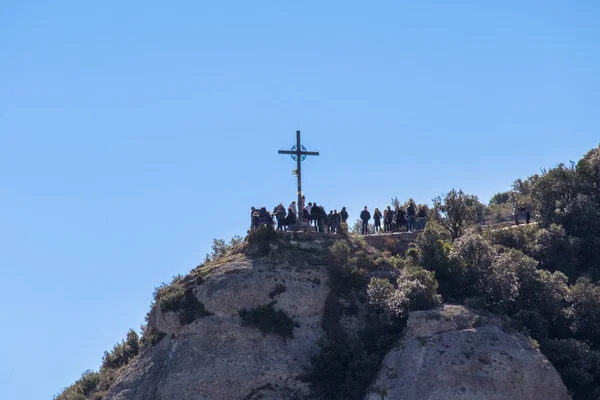 Montserrat Monastery Mountain Barcelona Catalonia — Stock Photo, Image