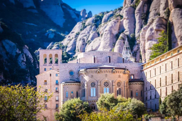 Monasterio Montserrat Montaña Barcelona Cataluña —  Fotos de Stock