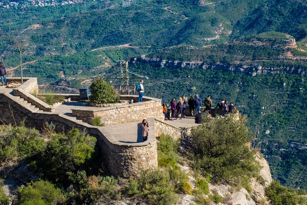 Monasterio Montserrat Montaña Barcelona Cataluña —  Fotos de Stock