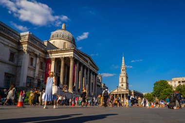 Ulusal Galeri, Londra 'daki Trafalgar Meydanı, İngiltere.