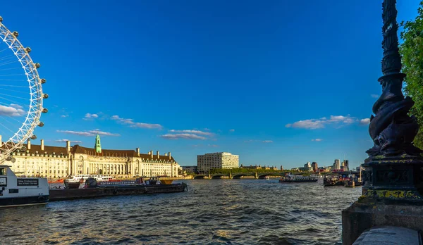 London Eye River Thames London — стокове фото