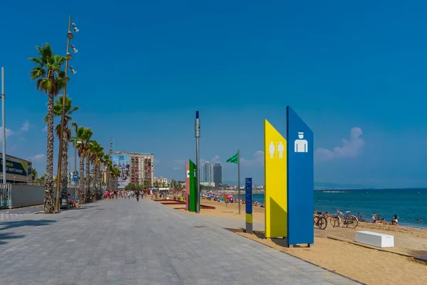 Playa Barceloneta Barcelona España —  Fotos de Stock