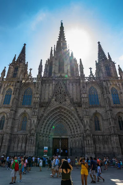 ゴシック地区 スペイン バルセロナ大聖堂 — ストック写真