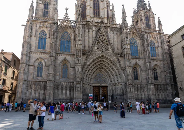 ゴシック地区 スペイン バルセロナ大聖堂 — ストック写真