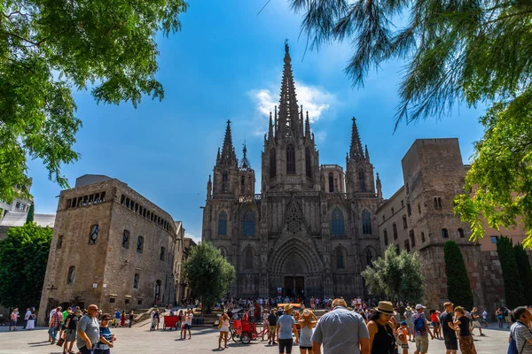 Catedral Barcelona Bairro Gótico Espanha — Fotografia de Stock