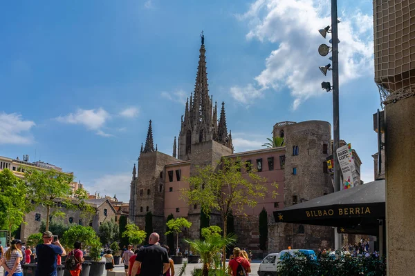 Catedral Barcelona Bairro Gótico Espanha — Fotografia de Stock