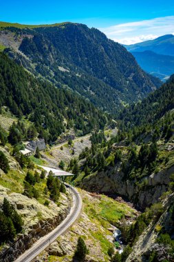 Vall de Nuria Katalan Pireneleri, İspanya.