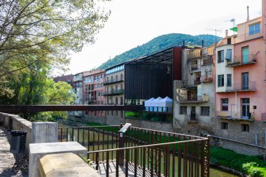 Katalonya 'nın Ripoll kasabası, İspanya.