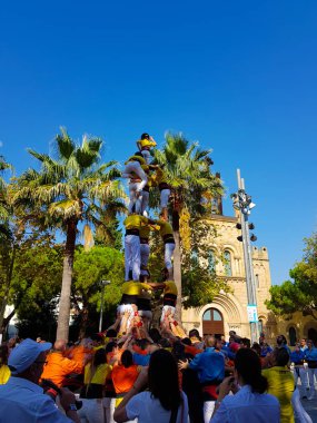 Castellers, insan Kulesi Castelldefels, İspanya