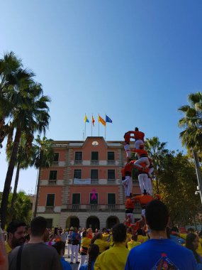 Castellers, insan Kulesi Castelldefels, İspanya