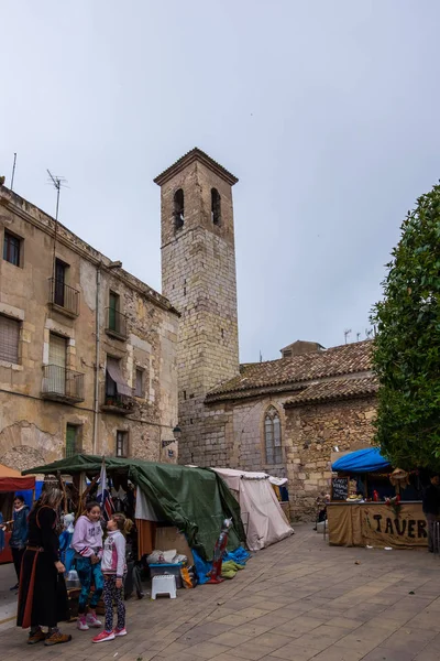 Tarragona Daki Montblanc Köyü Katalonya — Stok fotoğraf