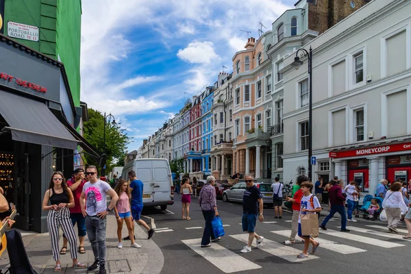 Notting Hill 'deki Portobello Pazarı, Londra, İngiltere, İngiltere