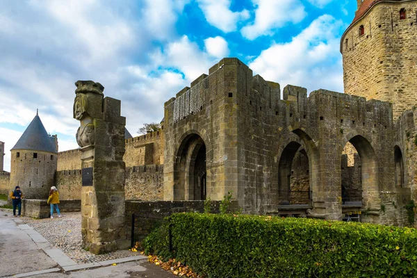 Fortified Medieval City Carcassonne France — Stock Photo, Image