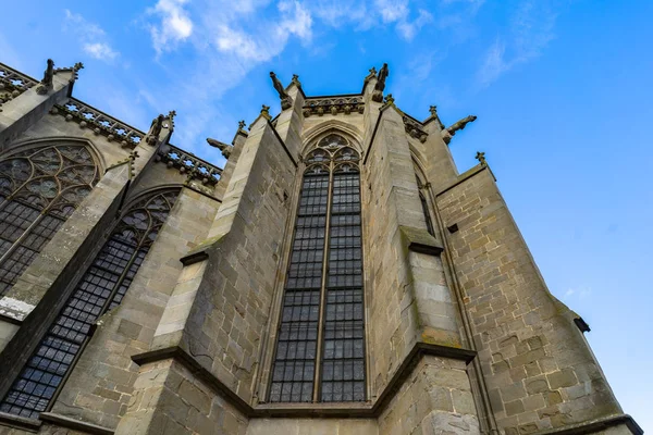 Cathedral Fortified Medieval City Carcassonne France — Stock Photo, Image