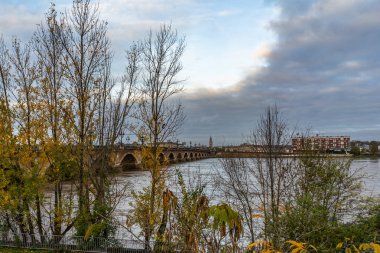 Bordeaux, Fransa 'da Pont de Pierre