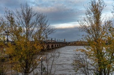 Bordeaux, Fransa 'da Pont de Pierre