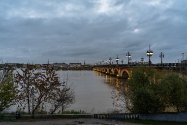 Bordeaux, Fransa 'da Pont de Pierre