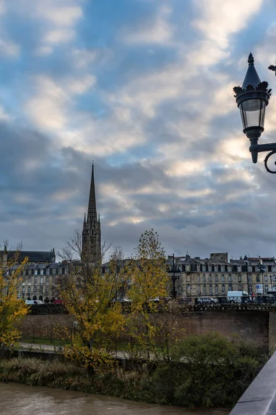 Bordeaux Şehrinde Sokak Manzarası Fransa — Stok fotoğraf