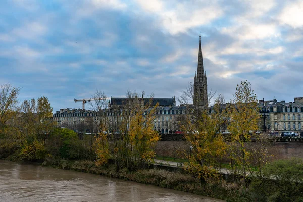 Pohled Ulici Městě Bordeaux Francie — Stock fotografie