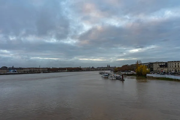 stock image Pont de Pierre in Bordeaux, France