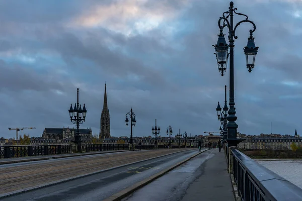 Мост Пьера Бордо Франция — стоковое фото