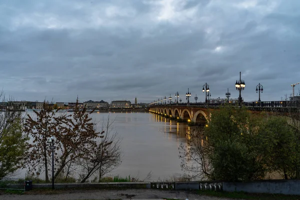 Bordeaux, Fransa 'da Pont de Pierre