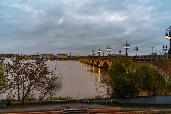 Bordeaux, Fransa 'da Pont de Pierre