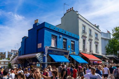 Notting Hill 'deki Portobello Pazarı, Londra, İngiltere, İngiltere