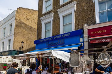 Notting Hill 'deki Portobello Pazarı, Londra, İngiltere, İngiltere