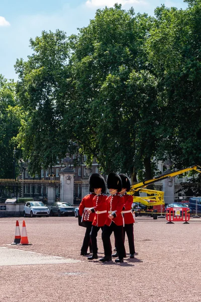 Guardia Del Palacio Buckingham Londres Reino Unido — Foto de Stock