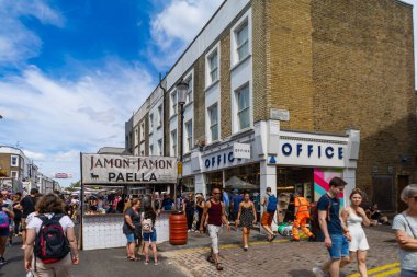 Notting Hill 'deki Portobello Pazarı, Londra, İngiltere, İngiltere