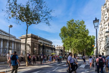 Londra caddesi tipik binası, İngiltere, İngiltere.