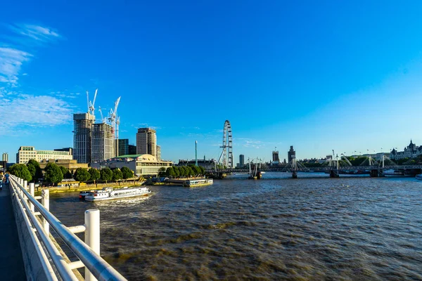 Лондонська Skyline Від Ватерлоо Мосту Англії Великобританія — стокове фото