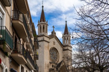 Vilafranca del Penedes 'teki Santa Maria Kilisesi, Katalonya, İspanya